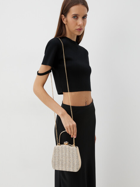 Клатч TENDANCE, Артикул F3319, светло-бежевый | 3445753. Ракурс 2