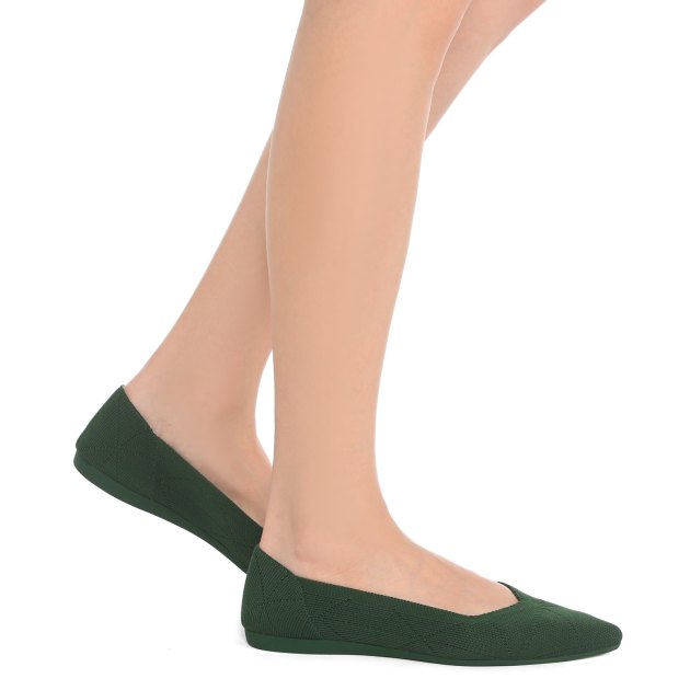 Женские балетки TENDANCE, Артикул HCF225-1, темно-зеленый | 3447962. Ракурс 8