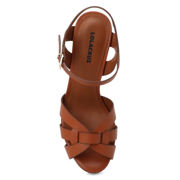 Женские босоножки LOLA CRUZ EDET, Артикул 415P10BK, коричневый | 3451105. Ракурс 2