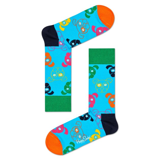 Носки 3 шт. HAPPY SOCKS, Артикул 3-PACK MIXED DOG SOCKS GIFT SET XDOG08, мультицвет | 3460980. Ракурс 2