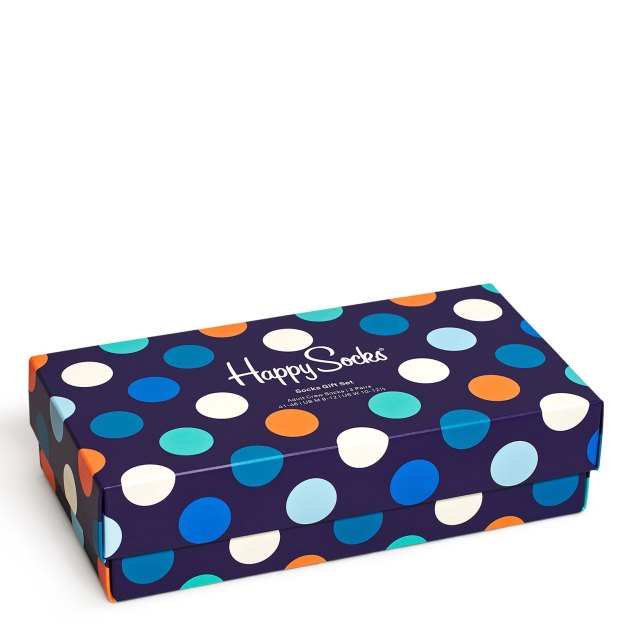 Мужские носки 3 шт. HAPPY SOCKS, Артикул 3-PACK CLASSIC MULTI-COLOR SOCKS GIFT SET XMIX08, мультицвет | 3461019. Ракурс 4