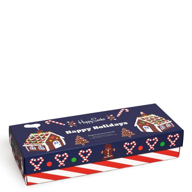 Женские носки 4 шт. HAPPY SOCKS, Артикул 4-PACK GINGERBREAD COOKIES SOCKS GIFT SET XGCO09, мультицвет | 3461479. Ракурс 7