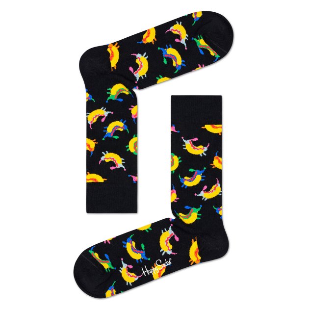 Носки HAPPY SOCKS, Артикул HOT DOG DOG SOCK HDD01, черный | 3463779. Ракурс 2 Носки HAPPY SOCKS, Артикул HOT DOG DOG SOCK HDD01, черный | 3463779. Ракурс 2