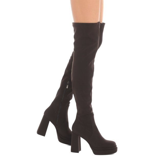 Ботфорты GIANNI RENZI, Артикул GR1091, темно-коричневый | 3464659. Ракурс 4