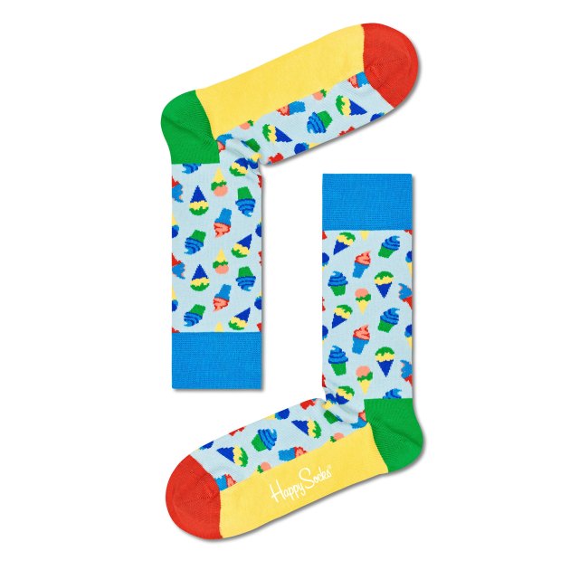 Женские носки HAPPY SOCKS, Артикул ICE CREAM SOCK ICR01, мультицвет | 3465224. Ракурс 2