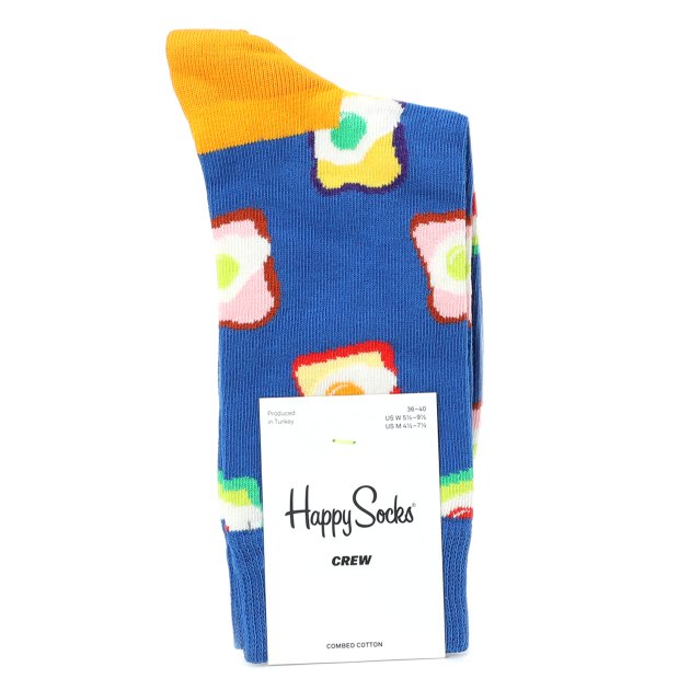 Женские носки HAPPY SOCKS, Артикул TOAST SOCK TOT01, голубой | 3465307. Ракурс 2
