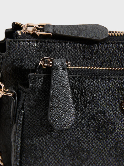 Женская сумка через плечо кросс-боди GUESS NOELLE DBL POUCH CROSSBODY, Артикул HWBG7879710, темно-серый | 3465982. Ракурс 3