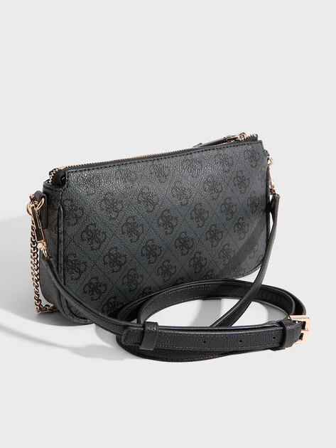 Женская сумка через плечо кросс-боди GUESS NOELLE DBL POUCH CROSSBODY, Артикул HWBG7879710, темно-серый | 3465982. Ракурс 4