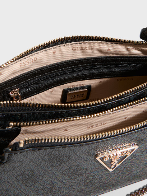 Женская сумка через плечо кросс-боди GUESS NOELLE DBL POUCH CROSSBODY, Артикул HWBG7879710, темно-серый | 3465982. Ракурс 5