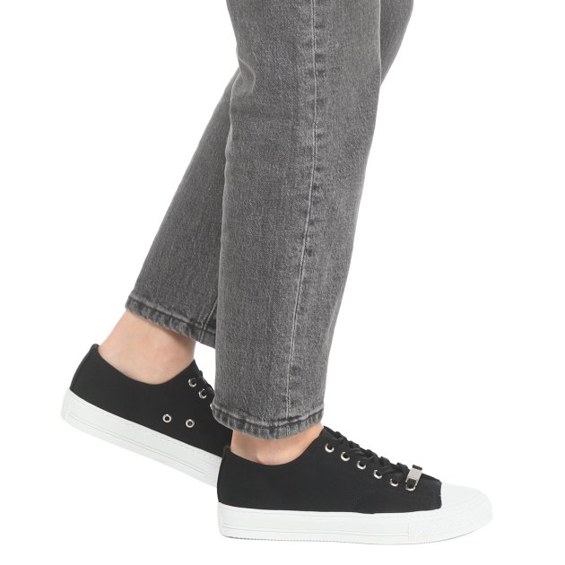 Женские кеды из денима TENDANCE, Артикул GLC75-03, черный | 3466033. Ракурс 4