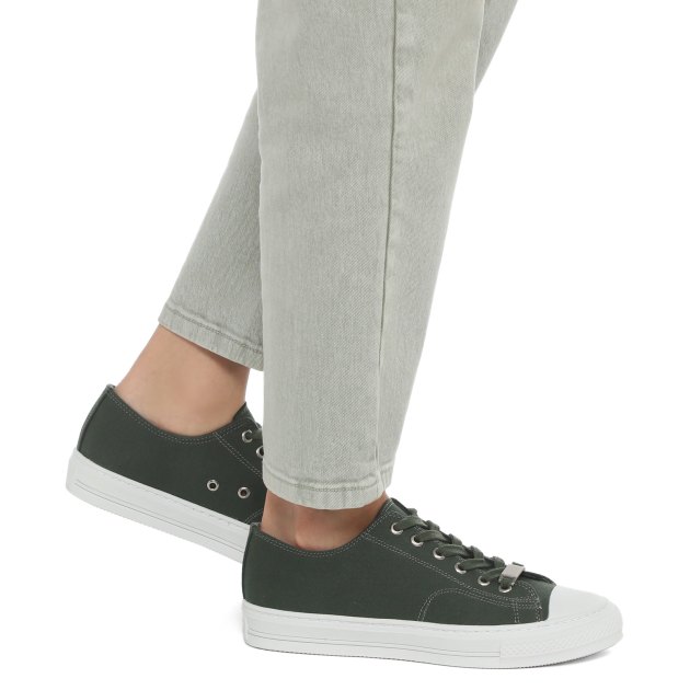 Женские кеды из денима TENDANCE, Артикул GLC75-03, зеленый | 3466035. Ракурс 8