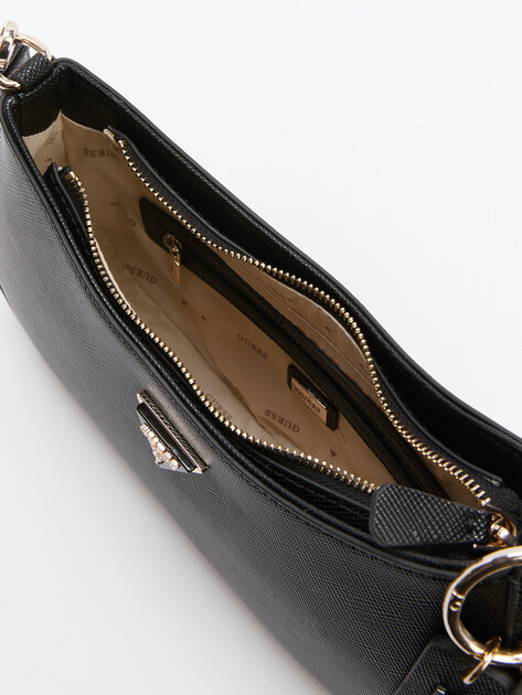 Женская сумка GUESS NOELLE TOP ZIP SHOULDER BAG, Артикул HWZG7879180, черный | 3473331. Ракурс 6 Женская сумка GUESS NOELLE TOP ZIP SHOULDER BAG, Артикул HWZG7879180, черный | 3473331. Ракурс 6