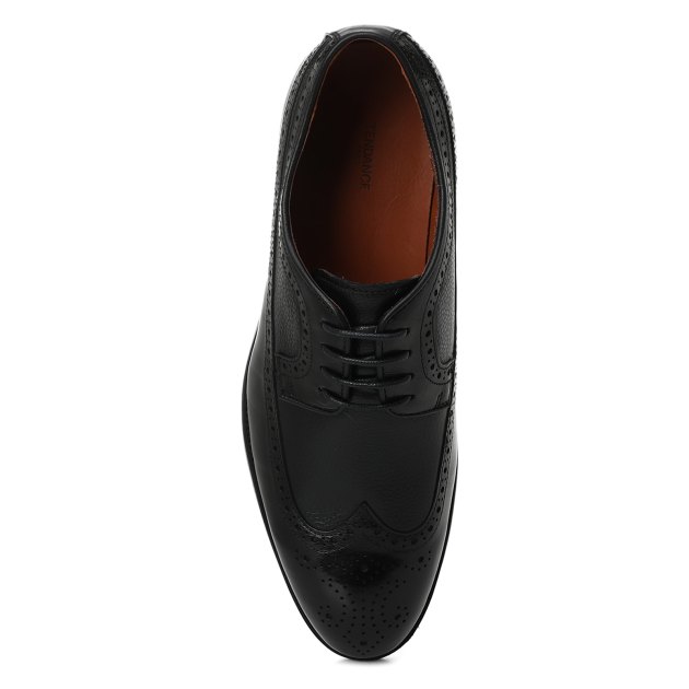 Мужские броги TENDANCE, Артикул TTTYT115-376, черный | 3476185. Ракурс 2