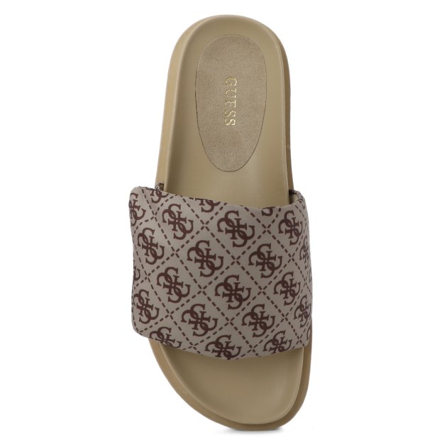 Женские шлепанцы GUESS FABETZY, Артикул FL6FZYFAL19, бежевый | 3477603. Ракурс 2