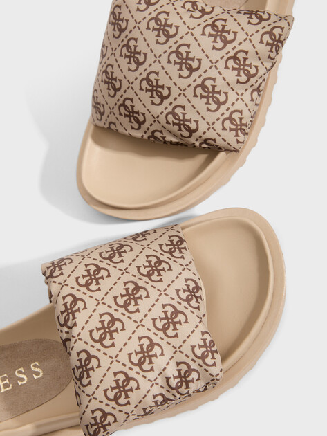 Женские шлепанцы GUESS FABETZY, Артикул FL6FZYFAL19, бежевый | 3477603. Ракурс 4 Женские шлепанцы GUESS FABETZY, Артикул FL6FZYFAL19, бежевый | 3477603. Ракурс 4