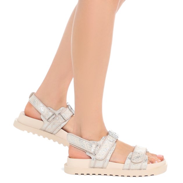 Женские сандалии GUESS FABELIS, Артикул FL6FBSFAL03, бежевый | 3477614. Ракурс 4