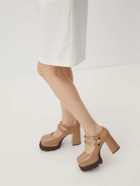 Женские туфли мэри-джейн TENDANCE, Артикул GLC1479D-01, бежевый | 3478797. Ракурс 2 Женские туфли мэри-джейн TENDANCE, Артикул GLC1479D-01, бежевый | 3478797. Ракурс 2