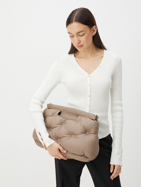Женская сумка с ручками TENDANCE, Артикул MRH22-124, серо-коричневый | 3479967. Ракурс 2 Женская сумка с ручками TENDANCE, Артикул MRH22-124, серо-коричневый | 3479967. Ракурс 2