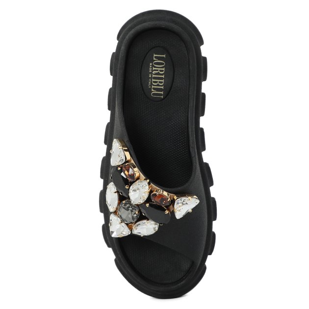 Женские сланцы LORIBLU, Артикул GUM032, черный | 3483388. Ракурс 2
