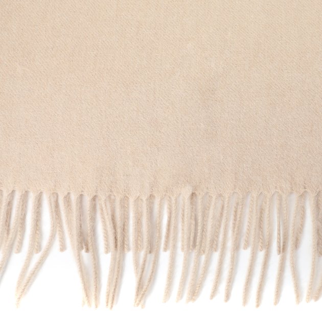 Шарф 170х30 см MAISON DAVID Camel hair shawl, Артикул CKSCF, светло-бежевый | 3484174. Ракурс 2