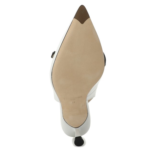 Женские туфли с открытой пяткой (слинг-бэк) TENDANCE, Артикул CLF528-03, белый | 3494089. Ракурс 3