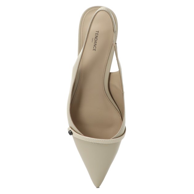 Женские туфли с открытой пяткой (слинг-бэк) TENDANCE, Артикул CLF528-03, светло-бежевый | 3494091. Ракурс 2