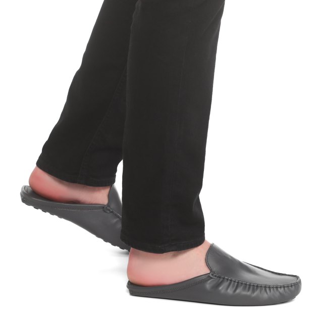 Мужская домашняя обувь TENDANCE, Артикул DS-3597M, серо-черный | 3507494. Ракурс 8