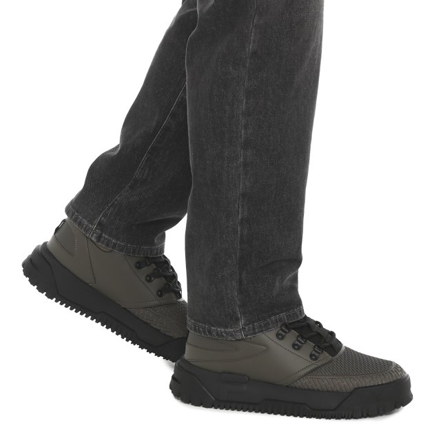 Мужские высокие кеды FILA POWDER SNKR M, Артикул POWDER SNKR M, зелено-коричневый | 3508922. Ракурс 4