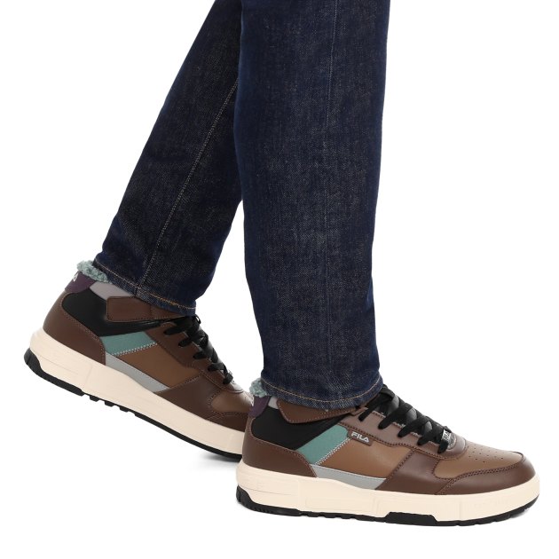 Мужские высокие кеды FILA FX-1000 MID WNTR M, Артикул FX-1000 MID WNTR M, коричневый | 3508933. Ракурс 4