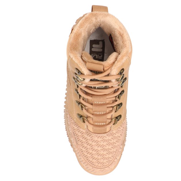 Женские высокие кеды FILA POWDER SNKR W, Артикул POWDER SNKR W, темно-бежевый | 3508941. Ракурс 2