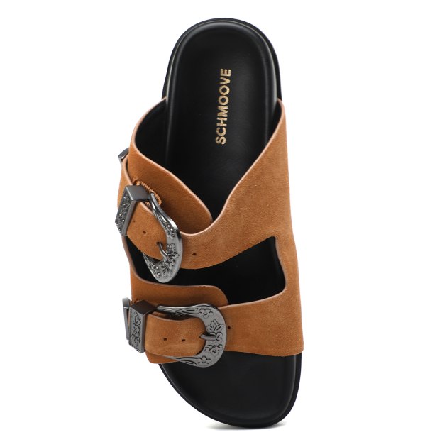 Женские шлепанцы SCHMOOVE, Артикул LUCIA BUCKLE W, светло-коричневый | 3513041. Ракурс 2