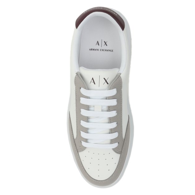 Мужские кеды ARMANI EXCHANGE VENICE, Артикул XUX177, белый | 3521884. Ракурс 2