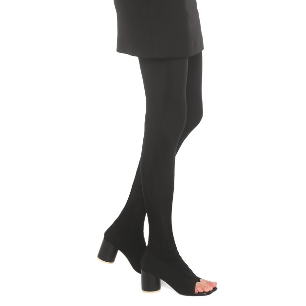Женские ботфорты MM6 MAISON MARGIELA, Артикул S66WW0071, черный | 3533396. Ракурс 4