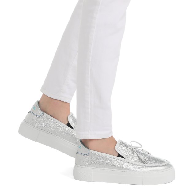 Женские лоферы THIERRY RABOTIN, Артикул G0025V1, серебряный | 3534050. Ракурс 4