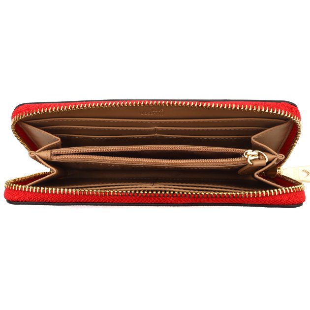 Женский кошелёк LOVE MOSCHINO SLG SIGNATURE, Артикул JC5700PP FW23, красный | 3537566. Ракурс 3