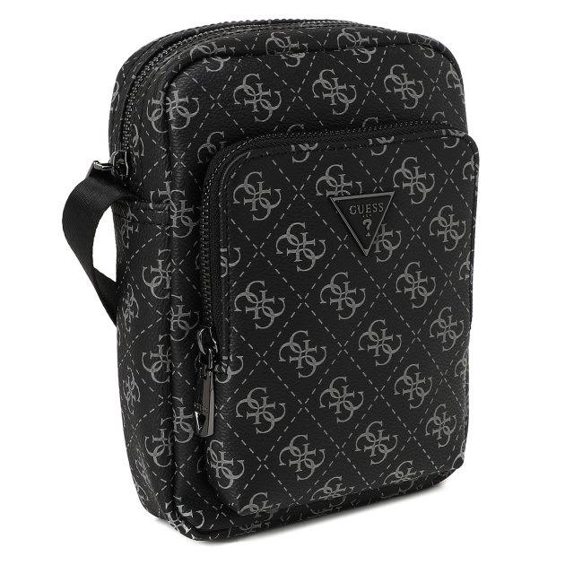 Мужская сумка  GUESS VEZZOLA SMRT XBODY DOUBLE PCKT, Артикул HMEVZLP3163, черный | 3563609. Ракурс 2