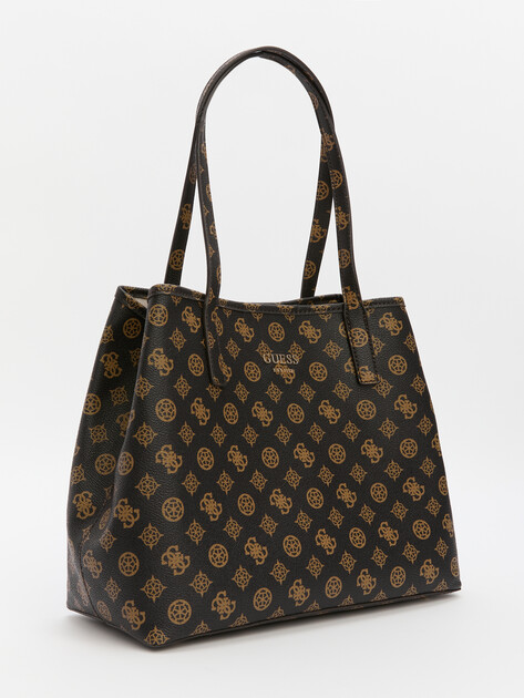 Женский тоут GUESS VIKKY TOTE, Артикул HWPQ6995280, темно-коричневый | 3568766. Ракурс 3