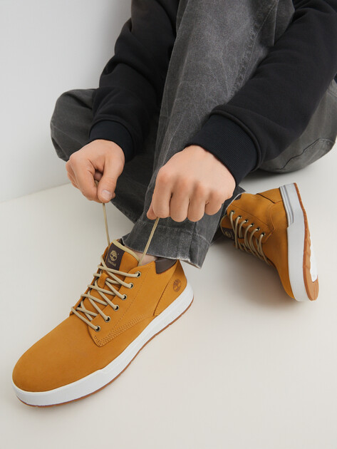 Мужские высокие кеды TIMBERLAND Maple Grove Leather Chukka, Артикул Maple Grove Leather Chukka, оранжево-коричневый | 3569787. Ракурс 2