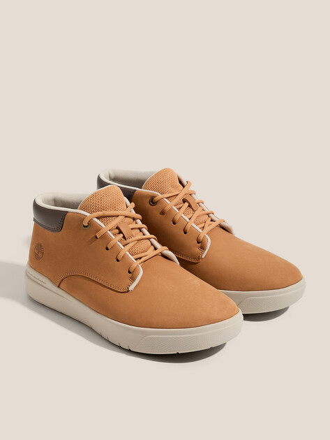 Мужские высокие кеды TIMBERLAND Seneca Bay Leather Chukka, Артикул Seneca Bay Leather Chukka, желто-коричневый | 3569791. Ракурс 2