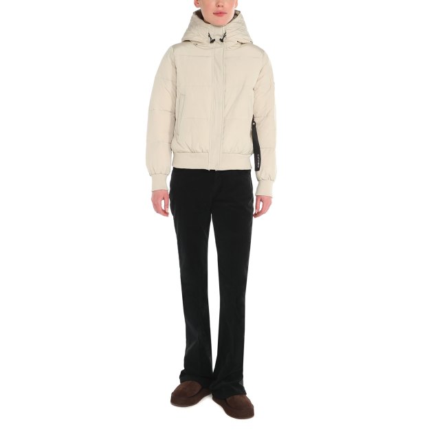 Женский пуховик CAFE' NOIR JEANS, Артикул C7JN0057, светло-бежевый | 3578948. Ракурс 4