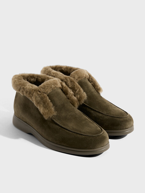 Женские высокие лоферы TENDANCE, Артикул YS-2299-10S, хаки | 3579022. Ракурс 2