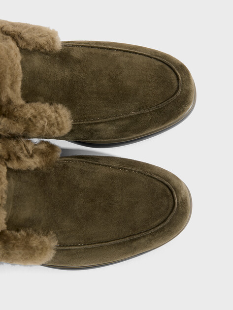 Женские высокие лоферы TENDANCE, Артикул YS-2299-10S, хаки | 3579022. Ракурс 3