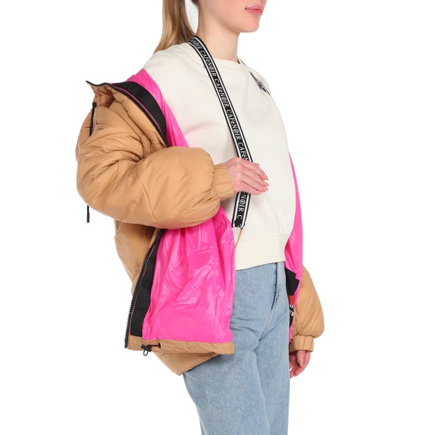 Женский пуховик CAFE' NOIR JEANS, Артикул C7JN0068, темно-бежевый | 3579491. Ракурс 4