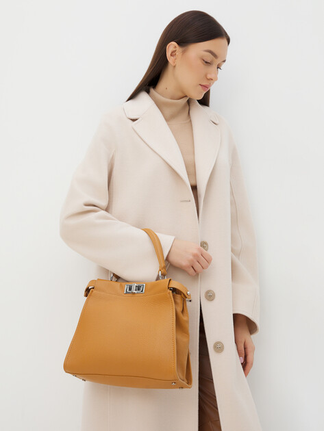 Женская сумка с ручкой CALZETTI VERA MINI, Артикул VERA MINI, светло-оранжевый | 3587955. Ракурс 2 Женская сумка с ручкой CALZETTI VERA MINI, Артикул VERA MINI, светло-оранжевый | 3587955. Ракурс 2