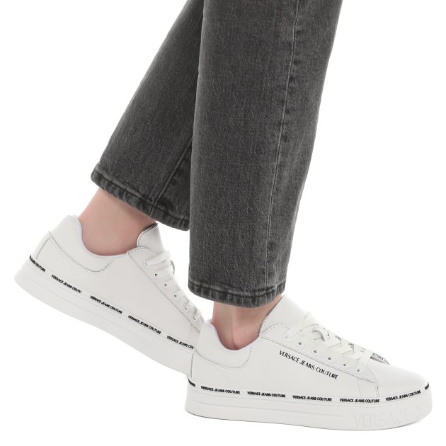 Женские кеды VERSACE JEANS COUTURE COURT 88, Артикул 75VA3SK5, белый | 3593712. Ракурс 4