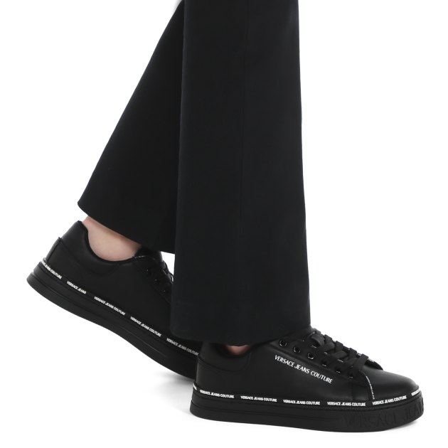Женские кеды VERSACE JEANS COUTURE COURT 88, Артикул 75VA3SK5, черный | 3593713. Ракурс 4