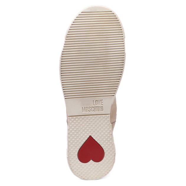 Женские угги LOVE MOSCHINO NEW TASSEL, Артикул JA15785H, бежевый | 3600844. Ракурс 3