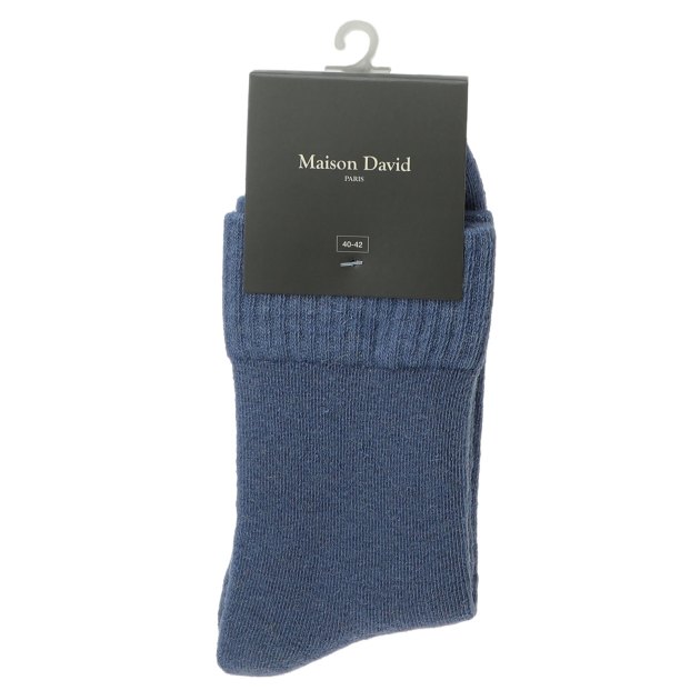 Женские носки MAISON DAVID Plain Socks, Артикул CXJ01-1X, сине-голубой | 3607607. Ракурс 2