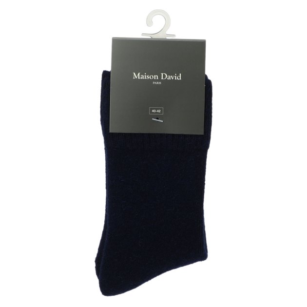 Носки MAISON DAVID Plain Socks, Артикул CXJ01-1X, темно-синий | 3607658. Ракурс 2