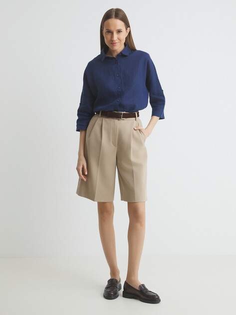 Женская рубашка MAISON DAVID, Артикул MLY2115, синий | 3611700. Ракурс 2